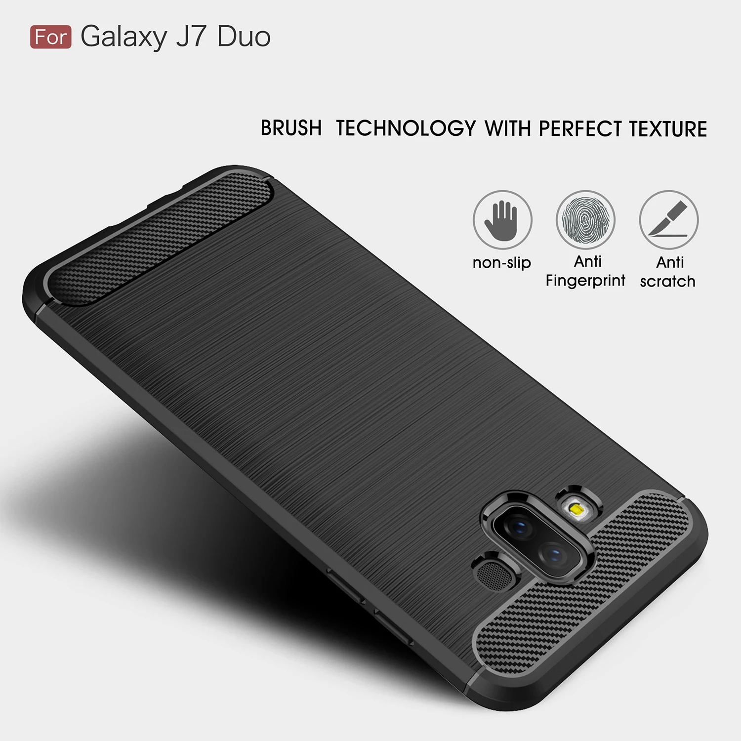 Чехол SM-J720F для Samsung SM-J720M/DS Galaxy J7 Duo силиконовый чехол J7Duo телефона SM-J720F/DS |