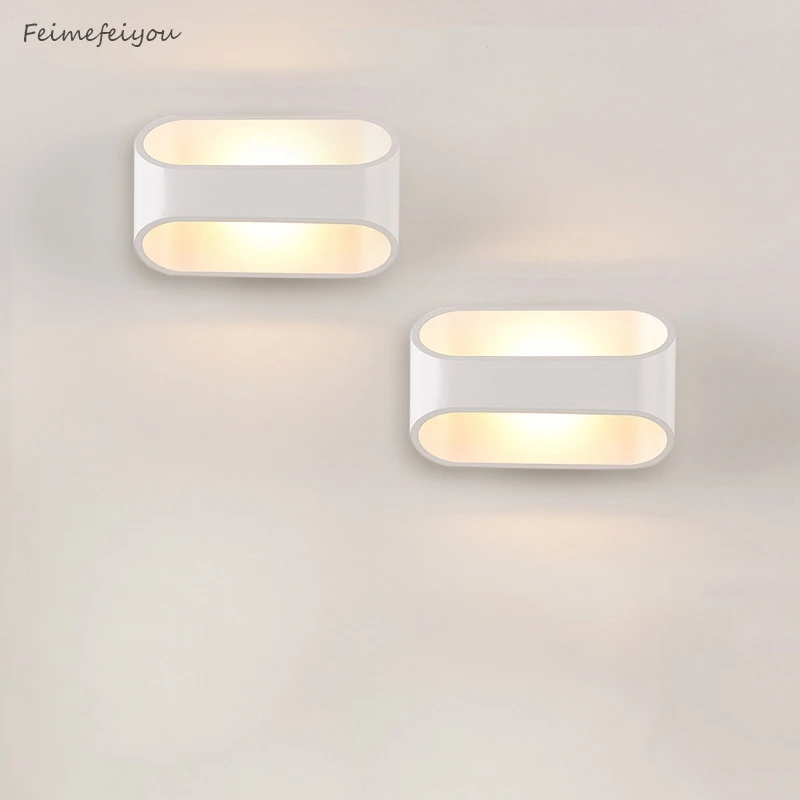 Lâmpada de Parede Lâmpada de Parede para o Quarto Luz de Parede Aluminu Feimefeiyou Levou Moderna Arandela Luminária para o Quarto Applique Murale Ac90-260v Espelho