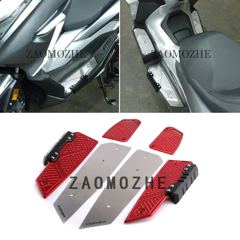 

For Honda forza 300 2018 2019 Motorcycle Modified Accessories CNC Footrest Footpads Foot Pegs Pedals Plate Pads