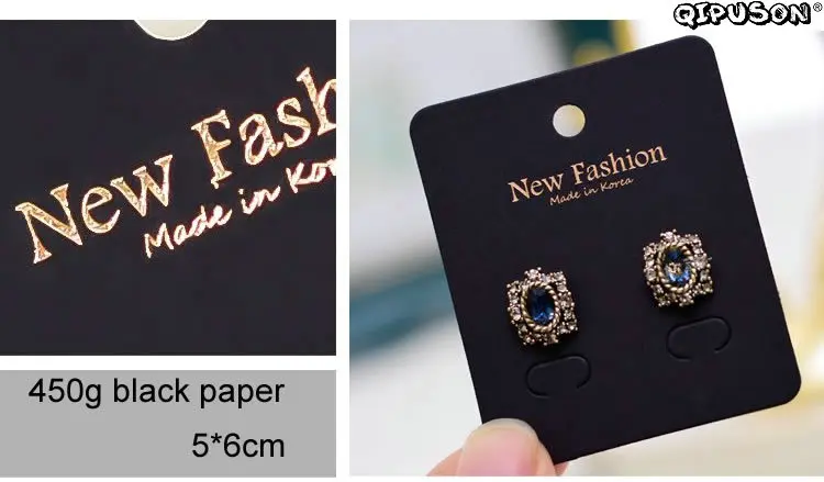 100 шт/точка/мини-карта ручные DIY бирки ювелирных изделий серьги вешалки брошь