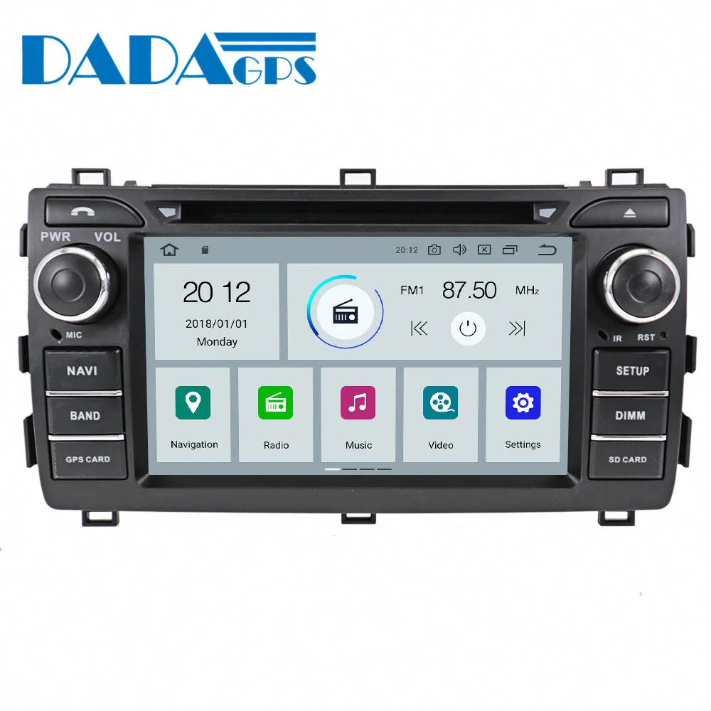 Мультимедийная магнитола для Toyota Auris мультимедийный DVD плеер на Android 9 0 4 + 32 ГБ с GPS