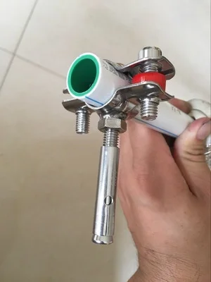 Регулируемый Нержавеющая сталь трубы хомут Поддержка кронштейн с винтом O. d 48-51