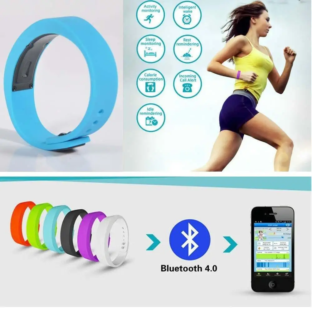 2016 Новый Смарт Здоровья Наручные Часы Браслет Шагомер W5 Спорт Калорий Шаги