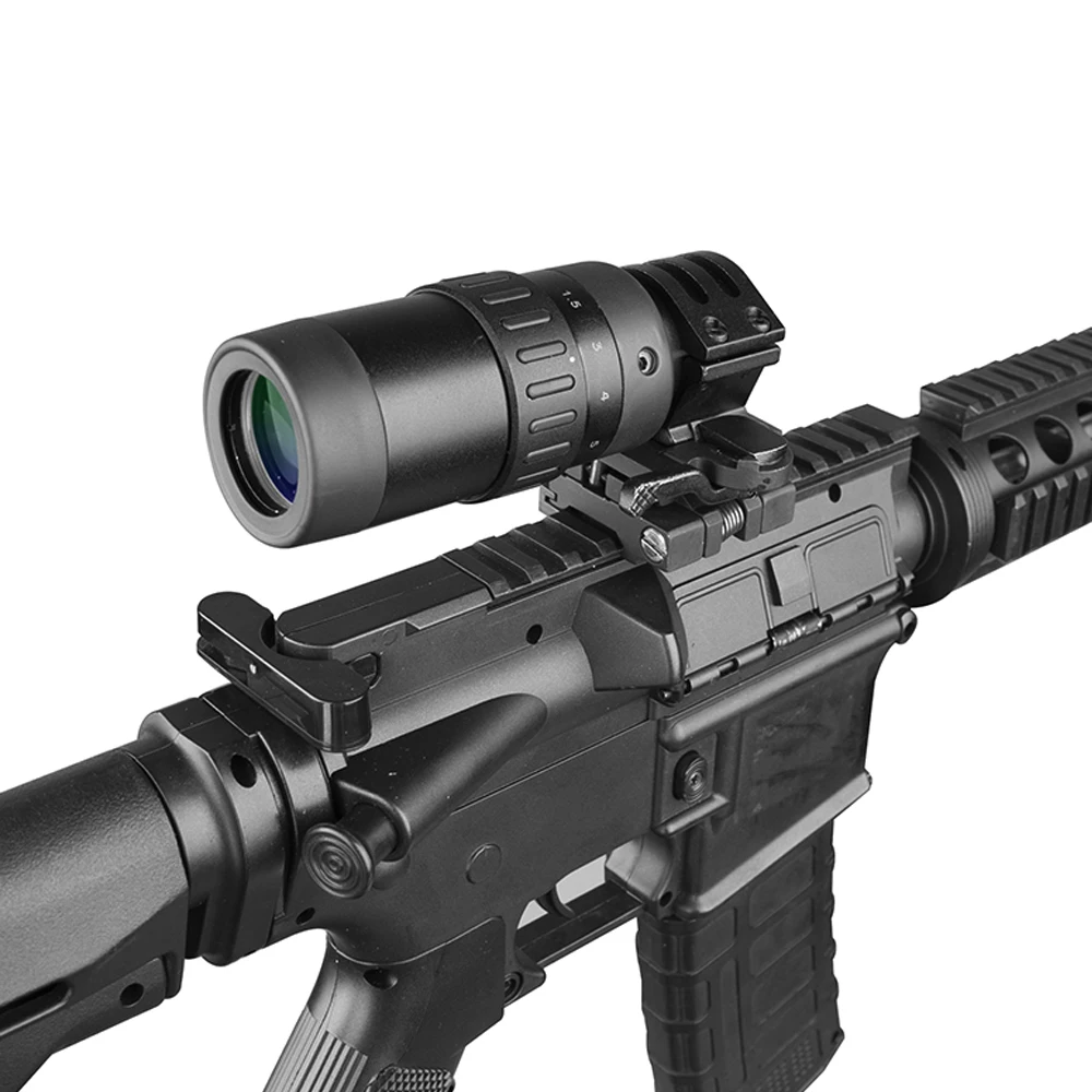 Огонь волк прицел 1 5-5 увеличение лупа для Red Dot Sight 3x 4x 5x W/mount Бесплатная доставка