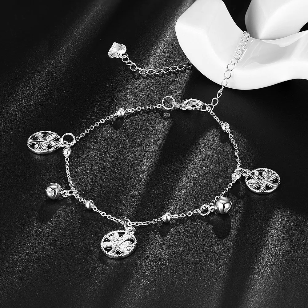 Женский браслет на щиколотку с серебряным покрытием высокое качество|Анклеты| |