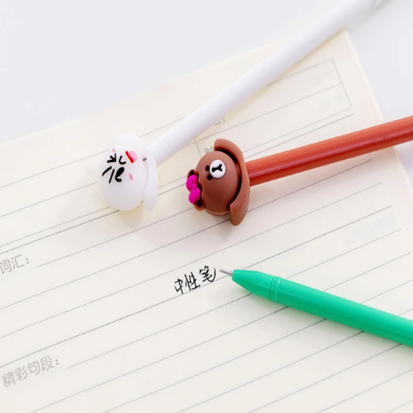4 шт./лот kawaii Frog bear гелевая ручка 0 5 мм рекламный подарок канцелярские