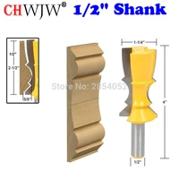 1pc 12 shank large reversible crown molding router bit woodworking cutter tenon cutter for woodworking tools