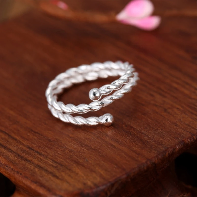 Женское кольцо с изменяемым размером Sweet Twist Необычные Открытые Кольца из