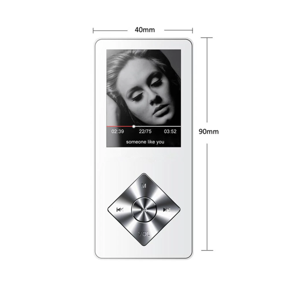 SMILYOU металлический mp4 плеер 4 ГБ 8 16 HIFI без потерь звука музыкальный сплав FM радио