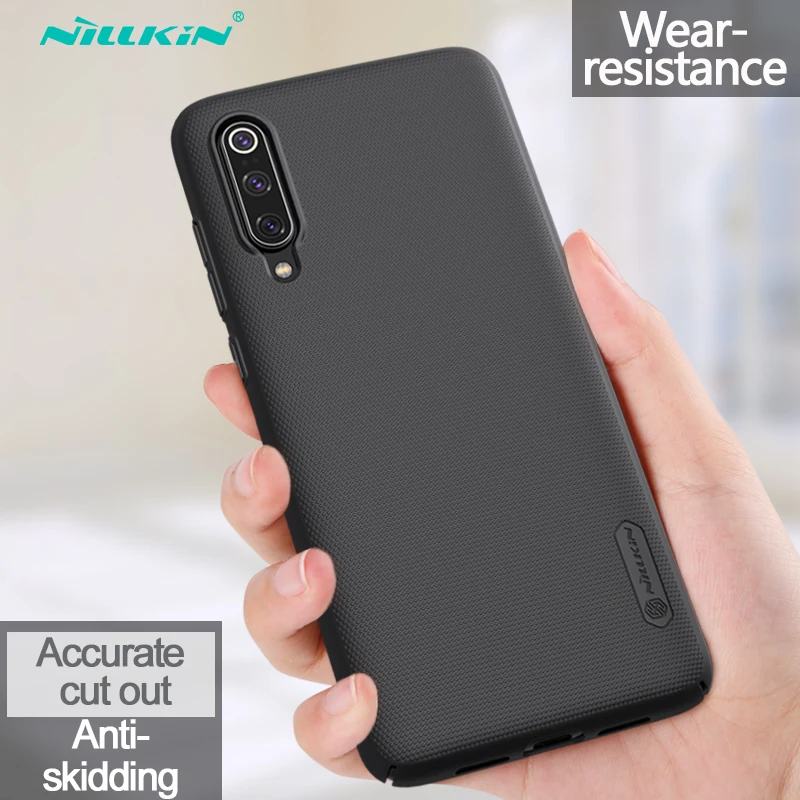 Черный Чехол для Xiaomi Mi 9 SE с матовой поверхностью Nillkin жесткая задняя крышка из ПК Xiaomi Mi 9 чехол Mi 9 крышка - Цвет: Черный