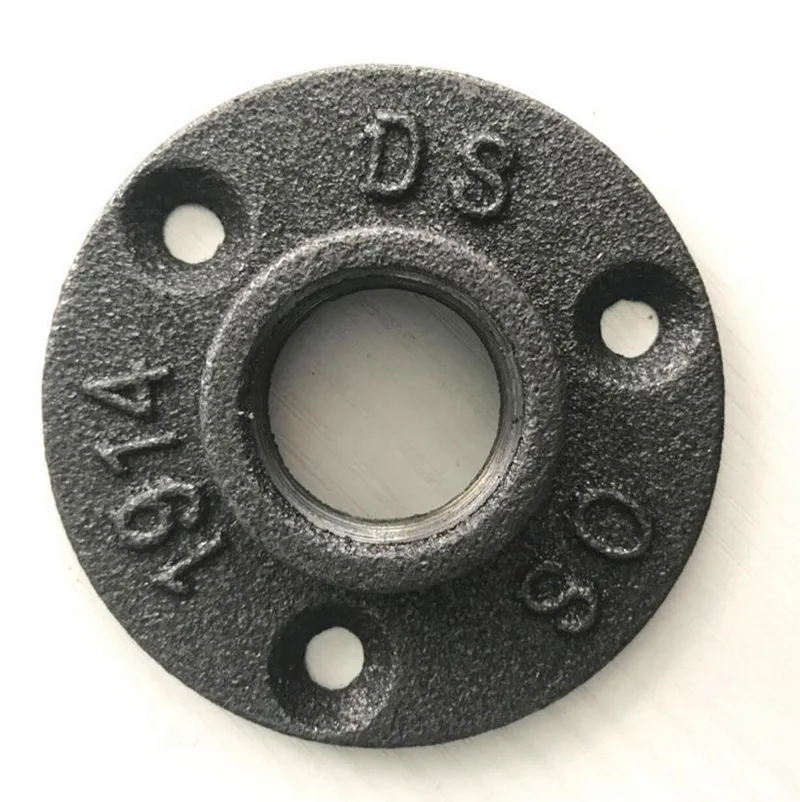

1/2" 3/4" BSP Malleable Iron Casting Threaded Flange Wall Mounted Floor Flange For DIY Home Decor