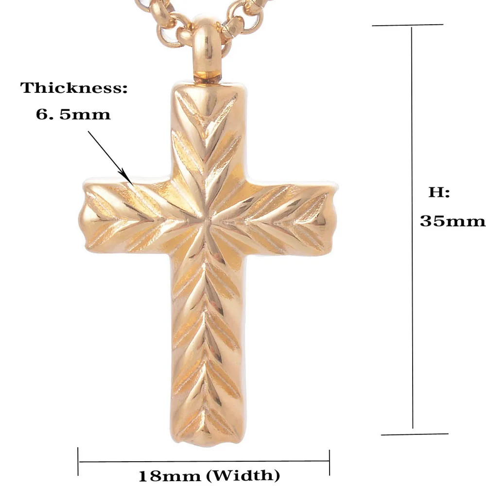 10 шт./лот оптовая золото Цвет Нержавеющая сталь крест Подвески Кремации