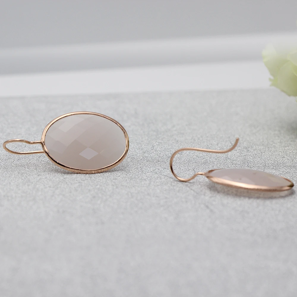 Лучший Лидер продаж 925 стерлингового серебра Большой розового цвета с украшением