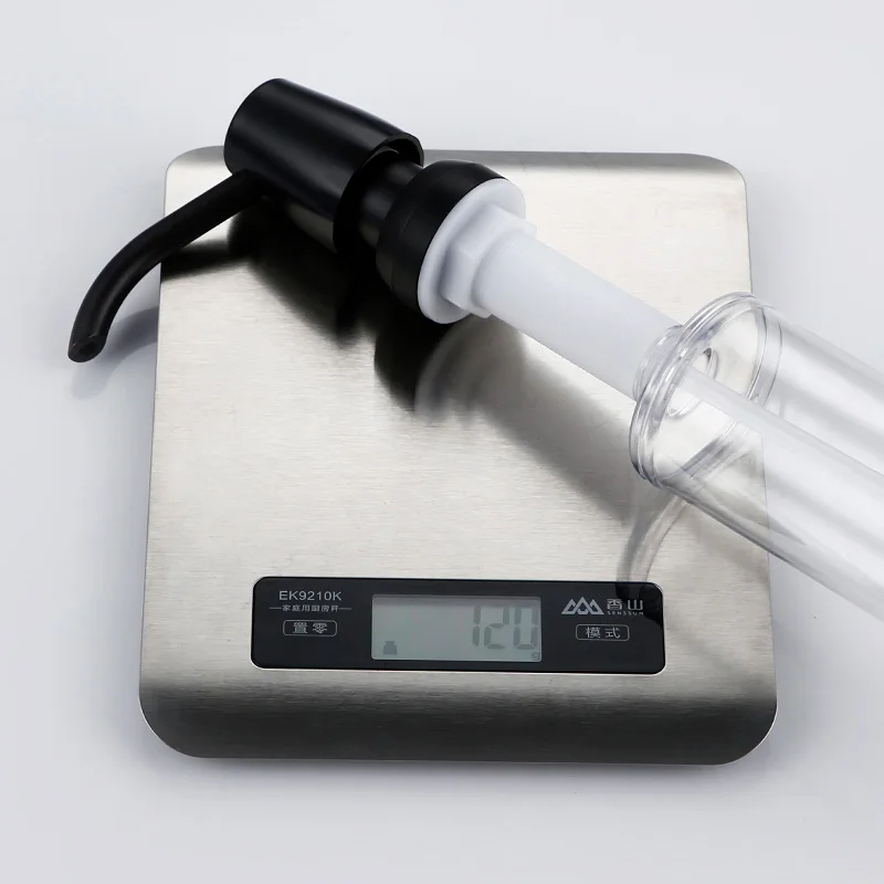 

Smesiteli Kitchen Sink Soap Dispenser ORB Black ABS Bottle 320ML 360 Degrees Swivel For Kitchen Sink Replacement Accessories