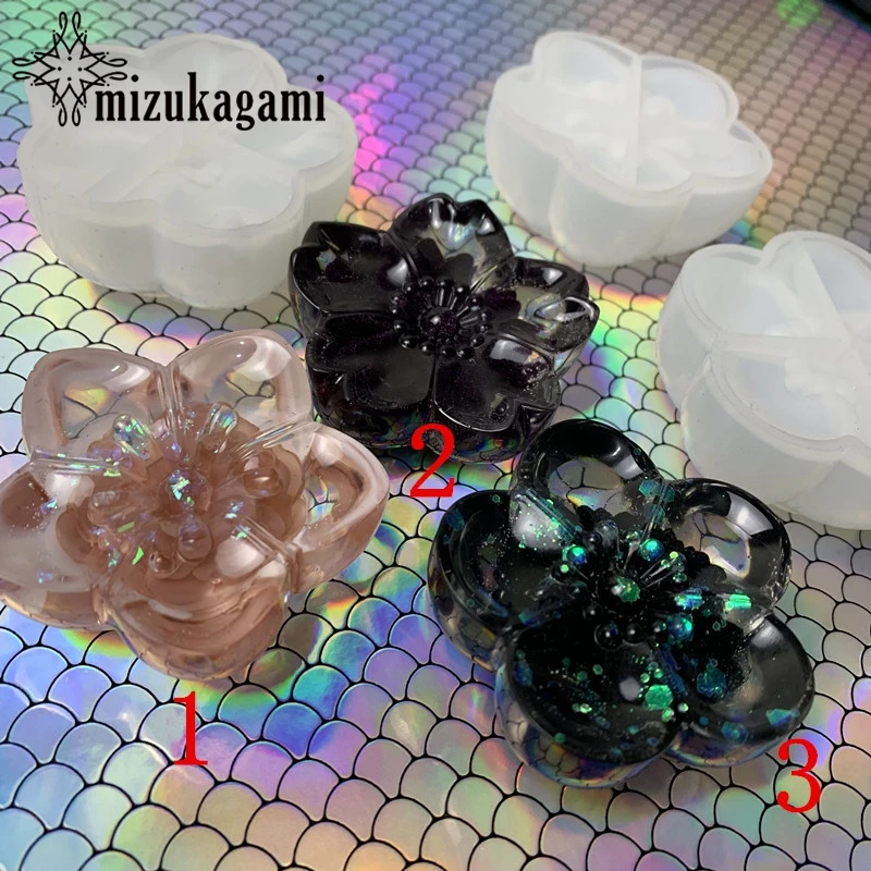 УФ-полимерная силиконовая форма 3D цветы вишни ароматерапия формочки для свечей