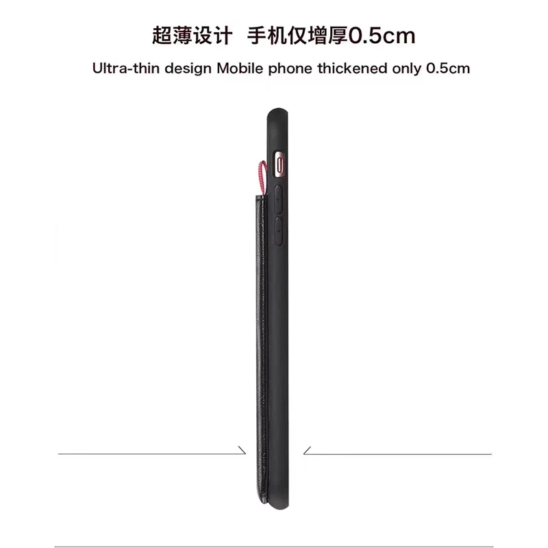 Роскошный модный кожаный чехол с карманом для карт мягкий Apple iphone 6 7 8 9 Plus X XR XS Max