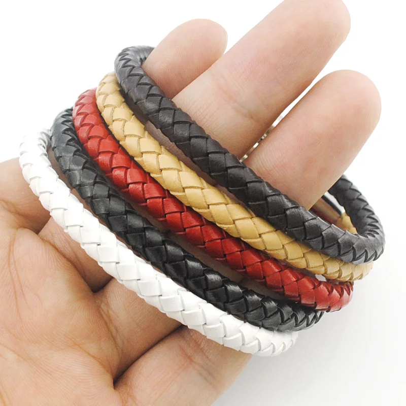 Кожаный браслет ATGO для мужчин и женщин ручной работы 19 см-22 см BB060 | Украшения