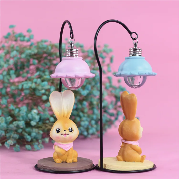 Новый милый мультяшный кролик Зак-ка ручной работы светодиодный ночник животное