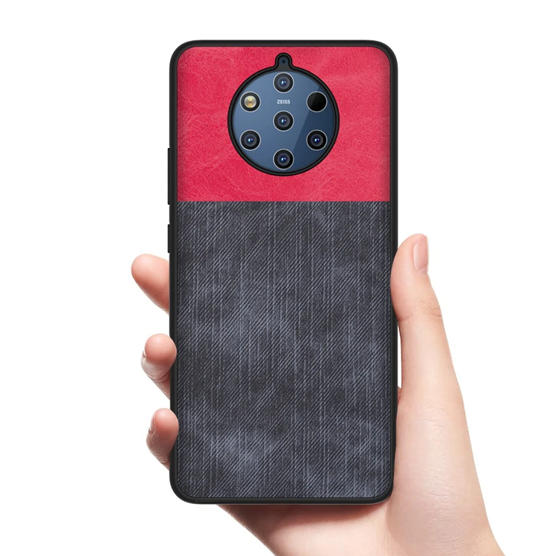 Чехол для Nokia 9 Pure View PU кожаный чехол мягкий силиконовый полное заднее покрытие