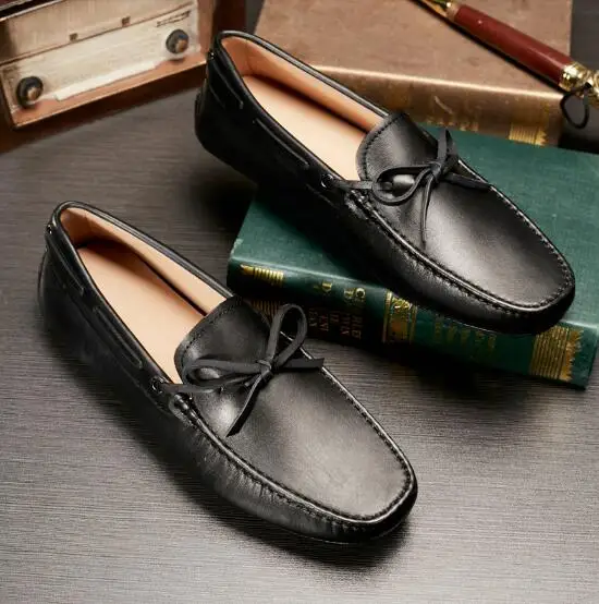 

Hot Summer Soft leather Driving Loafers Flat heel Peas Leisure Shoes Hombre