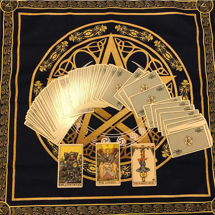 Новый алтарь Таро ткань для настольных игр карты скатерть хлопок и лен Wicca