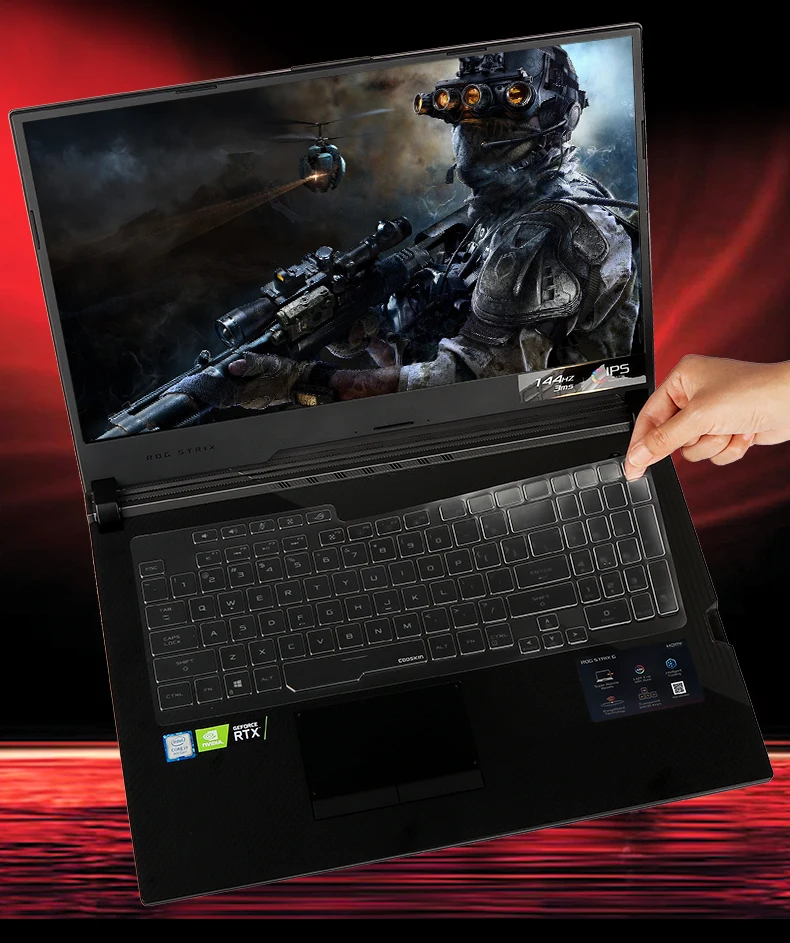 Ультратонкий Прозрачный чехол-клавиатура из ТПУ для ноутбука ASUS ROG Strix G G731GV G731GU G731GW 17,3"