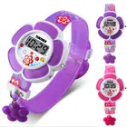 2018 брендовые Детские часы с цветами, модные электронные цифровые часы, спортивные силиконовые детские часы, наручные часы для мальчиков и девочек