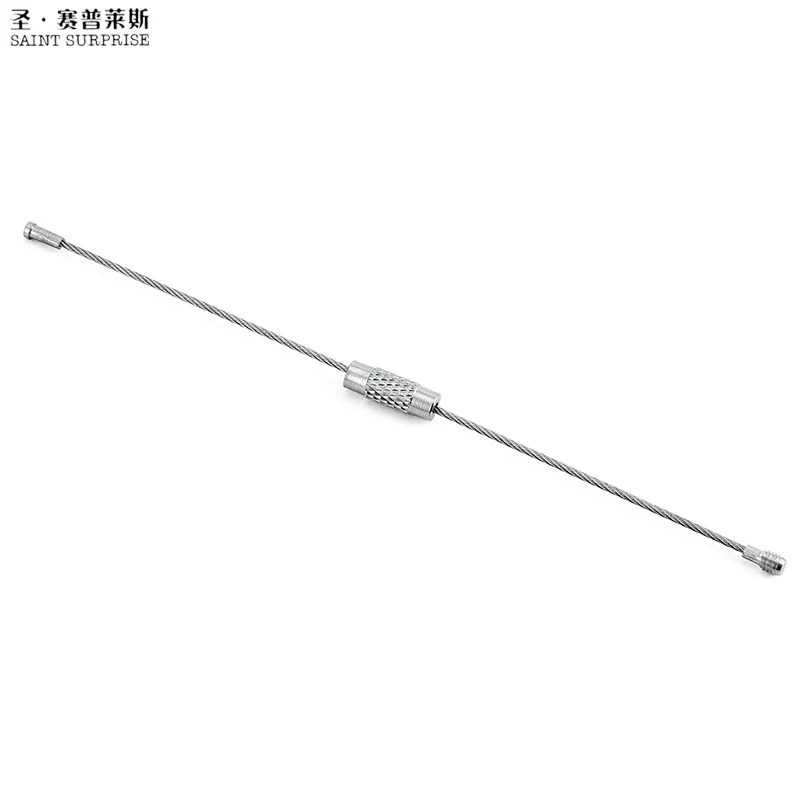 10 шт. винтовой замок из нержавеющей стали провод брелок кабель веревка кольца