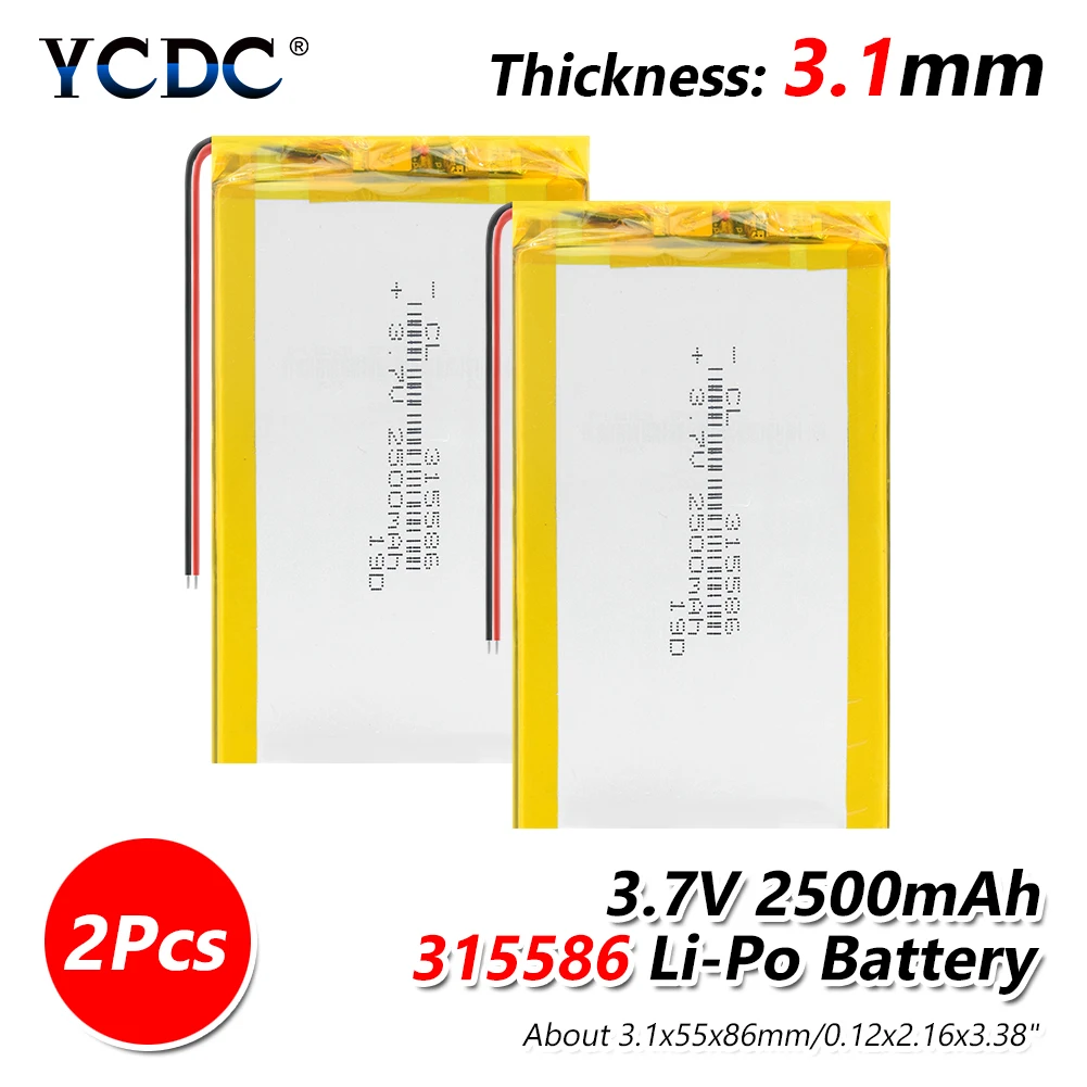 315586 3,7 V 2500mAh литий-полимерная аккумуляторная батарея для электронной книги S11ND018A(ONYX BBA10) 355585 power bank psp PAD DVR MP3 305585