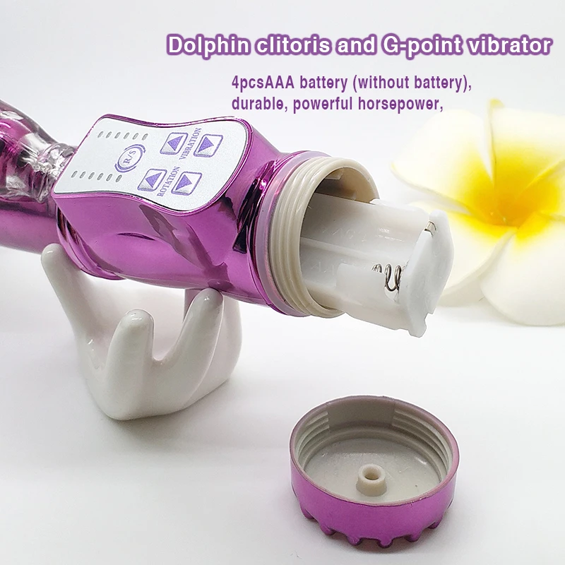 Дельфин 12 режимов Кролик G-spot вибрационное вращение массажер для тела Вибраторы