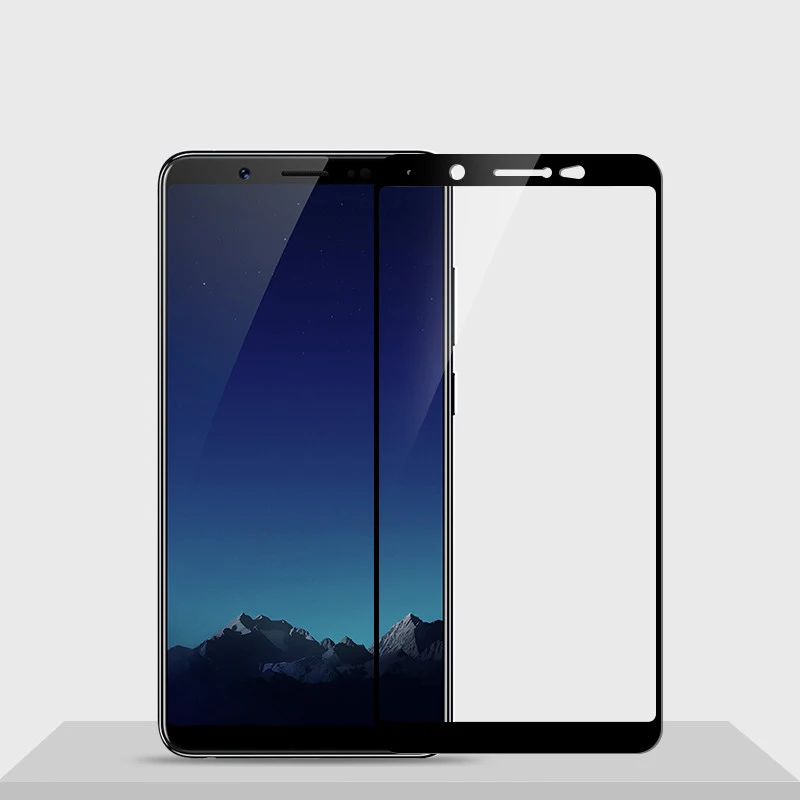 Из Закаленного высокопрочного стекла Стекло для Vivo V7 плюс полное покрытие с