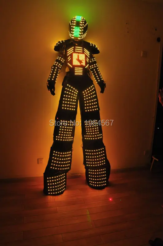 Hi-Tech Digital LED Robot costumes/LED Suit / clothing for Party DJ Culb | Лампы и освещение