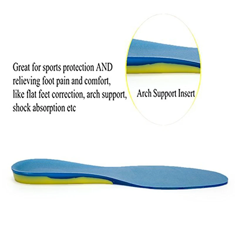 3 пара/лот гелевые спортивные подошвенные фасцииты стельки для обуви вставки