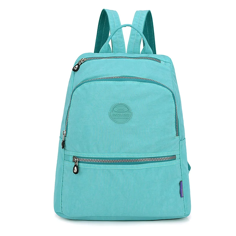 Школьный рюкзак для девочек-подростков Mochila Feminina, женские рюкзаки, нейлоновый водонепроницаемый повседневный рюкзак на плечо, женский рюкзак - Цвет: Зеленый