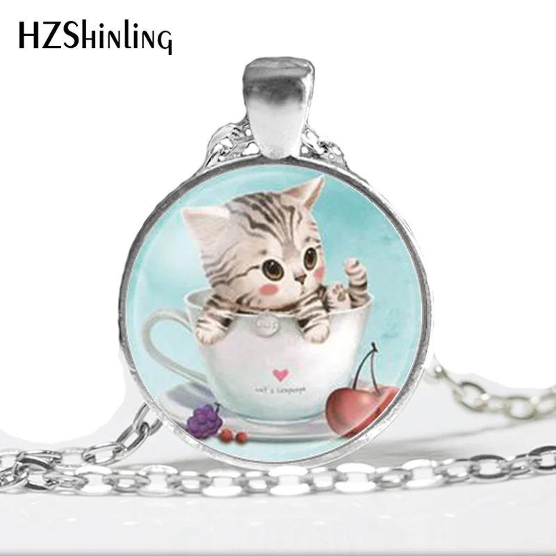 _ 2017 новое модное ожерелье со стеклянным куполом с милым кулоном для детей