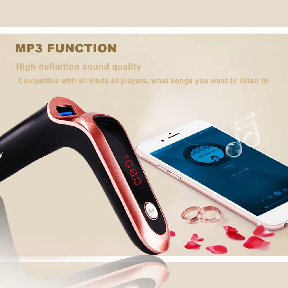 S7 Bluetooth fm передатчик 4 в 1 беспроводной AUX модулятор Автомобильный комплект MP3