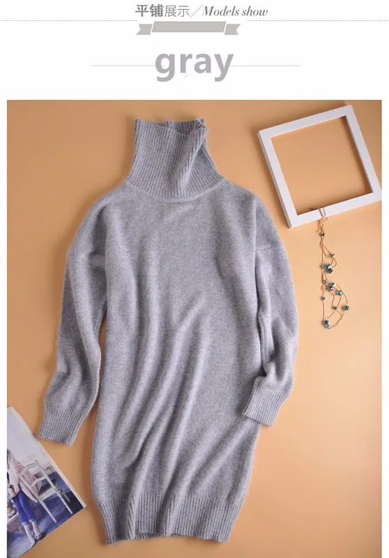 2020 Autumn Winter Soft warm Knitted Turtleneck Cashmere Sweater Women Female Pullover Oversized pull femme hiver long | Женская одежда