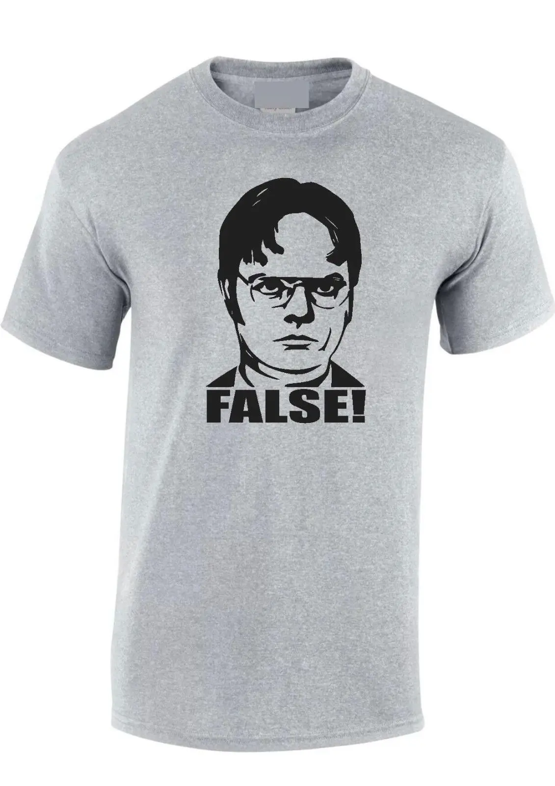 Dwight Schrute/Офисная футболка с фальшивым принтом Классическая мужская унисекс ТВ