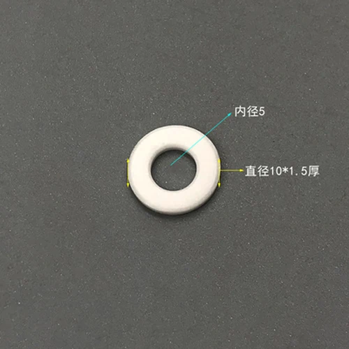 M5x10x1.5mm (5Pcs) M3.2 M4 M5 высокотемпературные глинозема керамические шайбы кольцо износ/коррозионно-стойкий коврик изоляция анти-окисление прокладка - Цвет: M5x10x1.5mm (5Pcs)