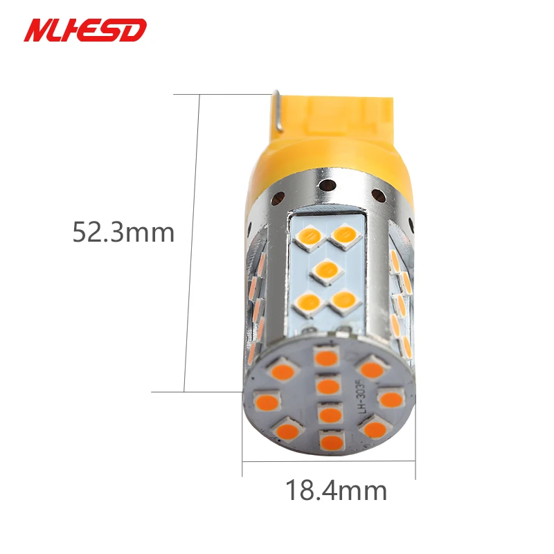 Комплект из 2 предметов с can-bus 26W PY21W BAU15S 1156 светодиодный BA15S T20 7440 35 SMD 3030 остановить
