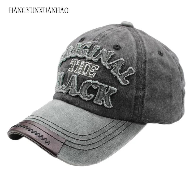 

Hot Retro Baseball Caps Hats For Men Casquette Brand Women Snapback Caps Washed Bone Men Hat Gorras Letter Black Cap