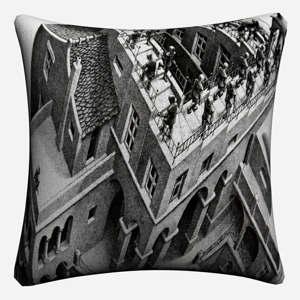 Escher Surreal геометрический рисунок декоративная хлопковая льняная наволочка 45x45 см для дивана стул декоративные домашние наволочки Almofada - Цвет: 8