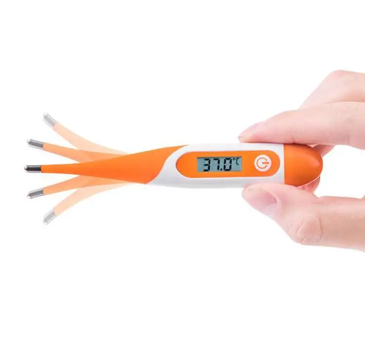 Детский Взрослый электронный цифровой медицинский термометр с мягкой головкой и