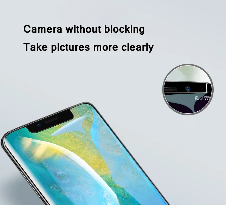 Нано жидкое закаленное стекло для huawei mate 20 pro Защита экрана для huawei P30 pro P20lite UV Ligh полная клеевая стеклянная пленка для телефона