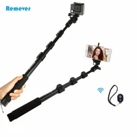 mini bluetooth wireless selfie stick with phone clip portable monopod for action camera gopro phone iphone xiaomi huawei samsung