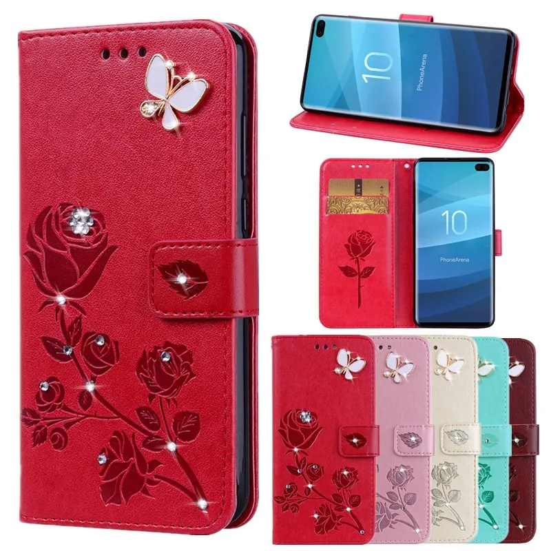 Чехол для samsung Galaxy S10 Plus чехол-книжка чехол телефона из искусственной кожи S10e S8 s9