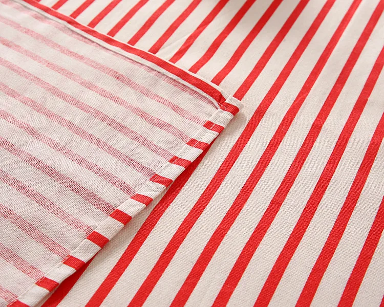 Небольшой свежий ткань хлопок и лен скатерть Творческий полосатый узор
