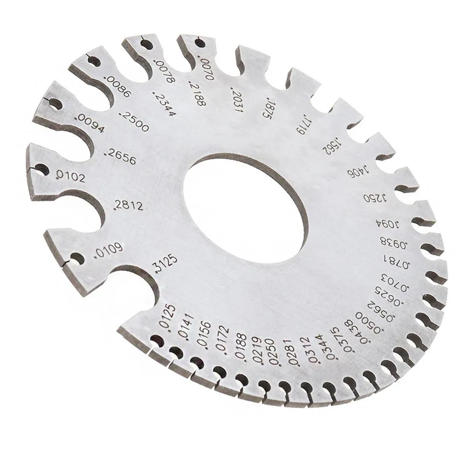 

1 pc Stainless Steel Gauges 0-36 Round AWG SWG Wire Thickness Ruler Gauge Diameter Measurer Tool for Slices Plates high quality