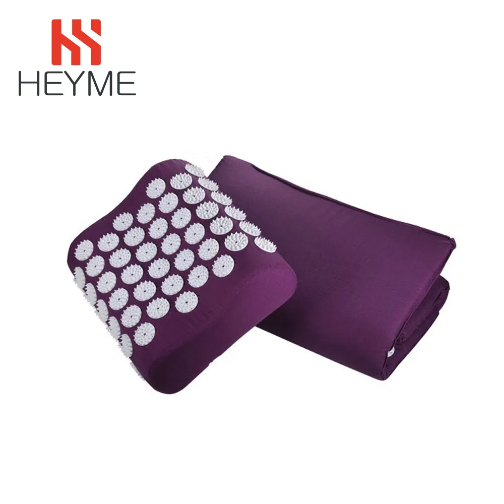 Массажная подушка HEYME Акупрессурная для акупунктуры йоги плеч шеи мышц снятия