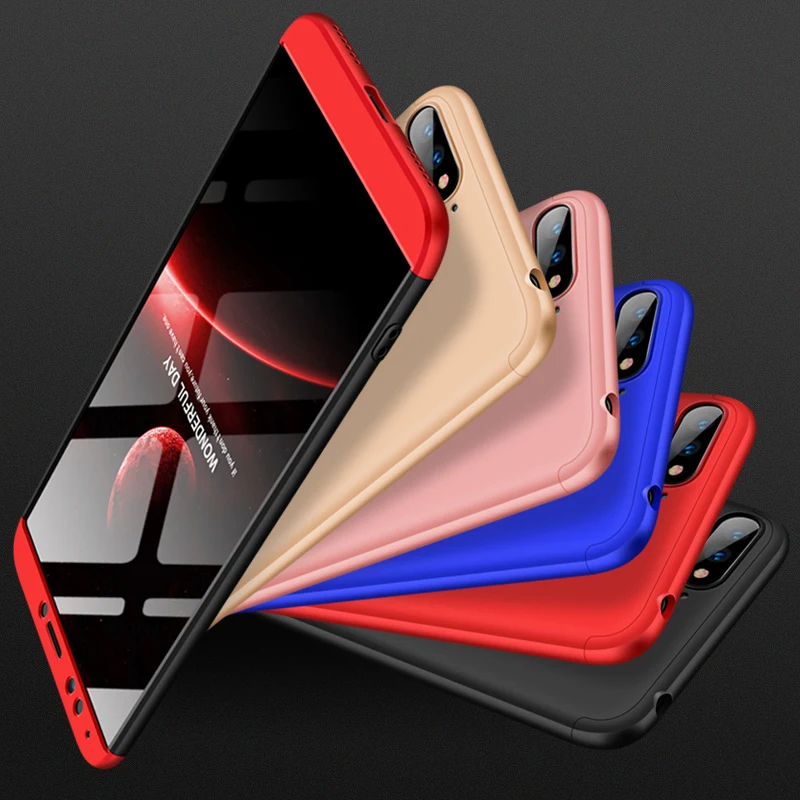 Huawei Y6 Prime 2018 Luxury 360 Degree Full Protection Drop-proof Armor Hybrid Anti-knock Hard PC Case Pro Cover | Мобильные